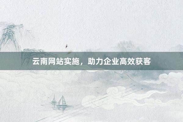 云南网站实施，助力企业高效获客